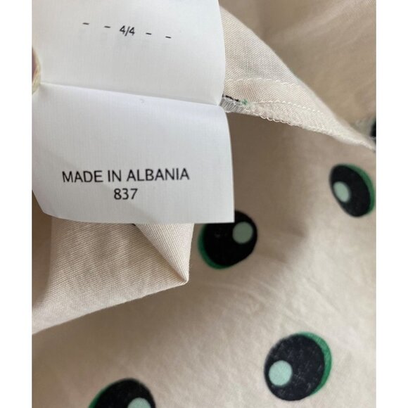 Polka Dot Cream Blouse - Picture 7 of 9